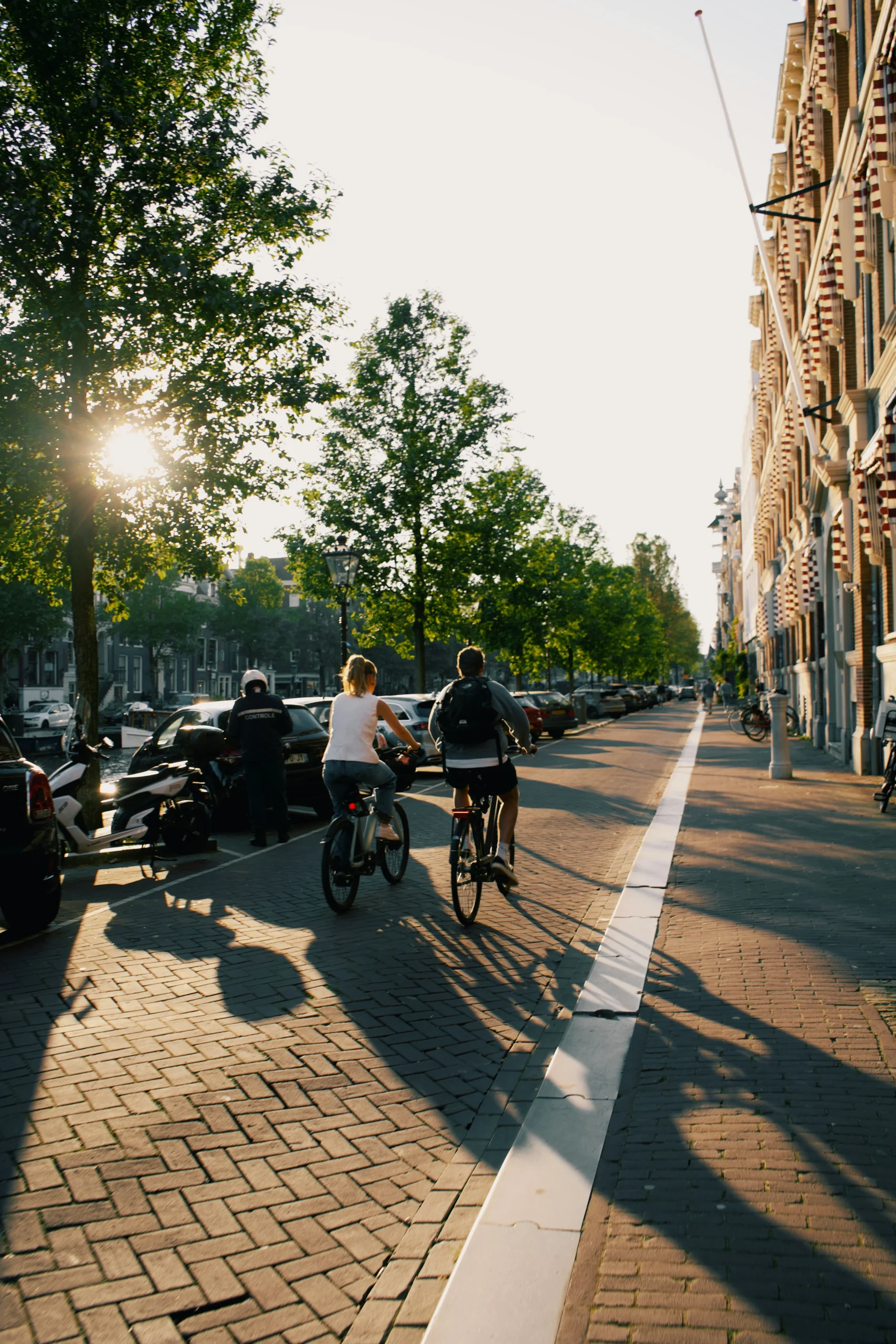 Cyclistes en ville